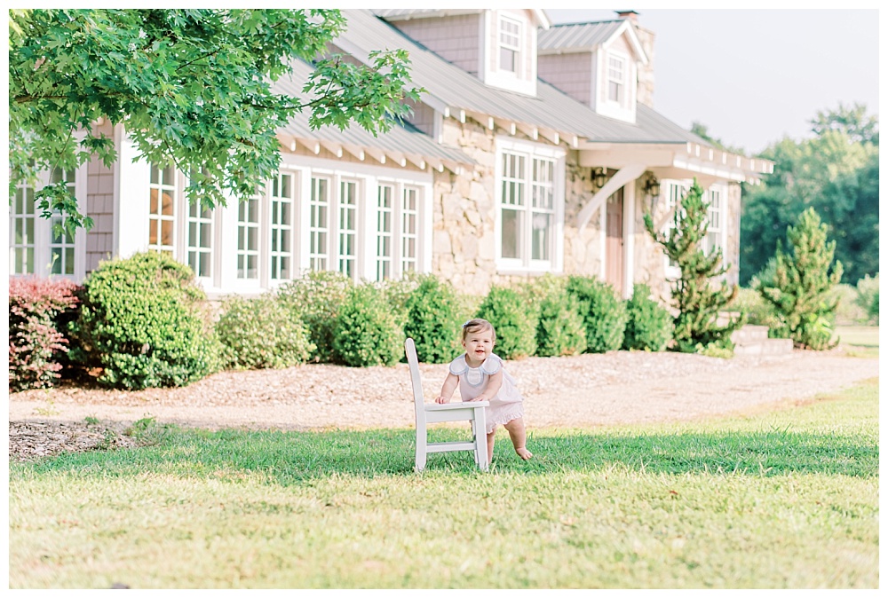 One Year Milestone Session at Morning Glory Farm in Monroe, NC