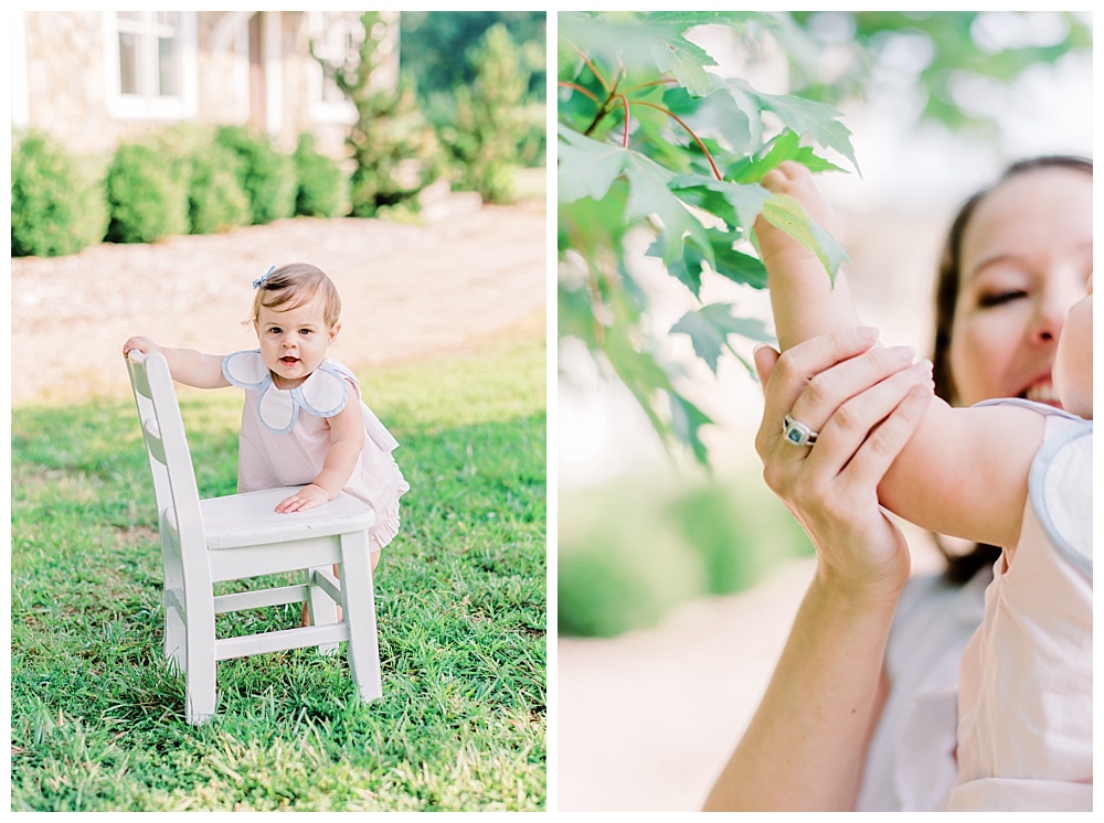 One Year Milestone Session at Morning Glory Farm in Monroe, NC
