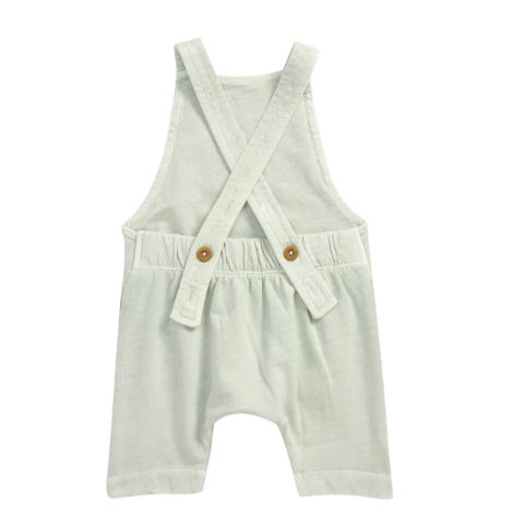 Grow with Me Organic Cotton Overalls in Sage Green